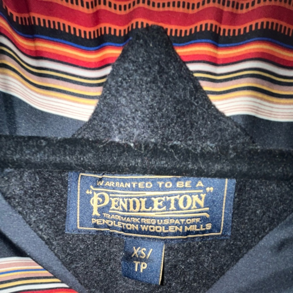 Pendleton Charcoal Ashwood Wool Hooded coat Women’s XS - Picture 3 of 7